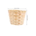 thumbnail image 2 of REOFLYUP 12Pcs Tiny Basket Storage Log Color Woven for Office Workers in Corridor, 2 of 6