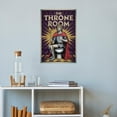 thumbnail image 4 of The Throne Room Retro Bathroom Poster Featuring Medieval King on Toilet with Scepter for Wall Art Canvas Poster, 4 of 8