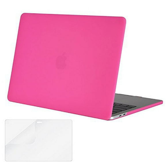 Mosiso MacBook Pro 13 Case A2159 /A1989 /A1706/A1708,Plastic Hard Cover Case for Newest Macbook Pro 13 Inch with/without Touch Bar and Touch ID 2016 2017 2018 2019, Rose Red