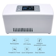 Global Care Market Portable Medicine Refrigerator and Insulin Cooler with Carrying Case, White, 1 Count