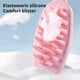 thumbnail image 4 of Cepillo de Masaje para Cabello de Silicona Rosa, Cepillo de Shampoo, Peine de Shampoo, Cepillo de Masaje para Cabeza, Artefactos de Masaje para Cabeza Moderadamente Duro y Suave, 4 of 6