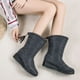 thumbnail image 1 of Botas de nieve de tela impermeable cálida con flecos de tubo alto de invierno para mujer Zapatos perezosos Wmkox8yii  ghj678, 1 of 5