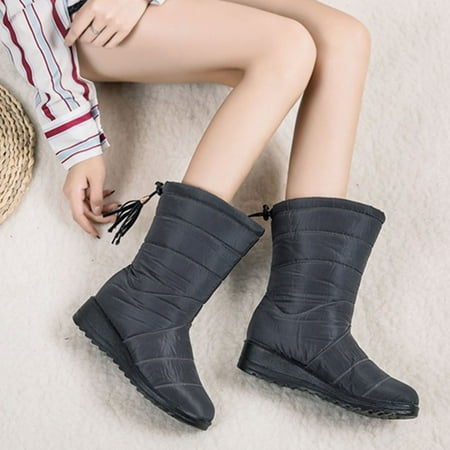 

HOMBOM Booties Fashion Combat Boots Womens Women Shoes Fall Autumn Snow Boots Outdoor Couples Boots For Clearence