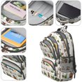thumbnail image 4 of Tractor and Sheep Gray Pattern Cute School Backpack Bag with Padded Back and Adjustable Shoulder Straps 16.9 X 12.6 X 5.9 Inches, 4 of 5