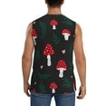 thumbnail image 4 of Fotbe Men's Amanita Mushroom Print Men's Sleeveless Muscle Tank Tops Casual T-Shirts for Gym Workout Beach-3X-Large, 4 of 8