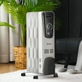thumbnail image 2 of Costway 1500W Electric Oil Filled Radiator Space Heater Thermostat Room Radiant, 2 of 10