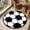 60CM, variant on Round Soccer Rug, Soccer Shaped Plush Mat, Super Soft Comfy Football Rug for Bedroom, Living Room, Bathroom, Non Slip Sports Carpet, Stuffed Throw Pillow Decor, Soft and Comfy Sports Themed Rug