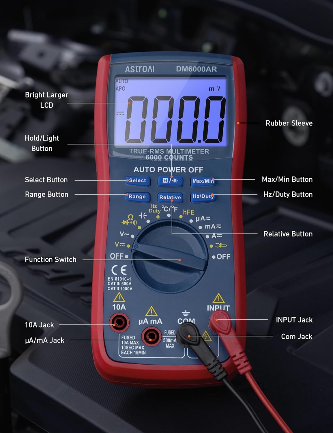 AstroAI Digital Multimeter 6000 Counts TRMS photo 3