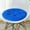 Blue#2140, variant on Round Floor Cushion Pad | 15.75" Soft Velvet Seating Pillow | Thick Plush Chair Mat for Home Office | Indoor Outdoor Meditation Cushion | Machine Washable | 40x40cm White Blue Red Options