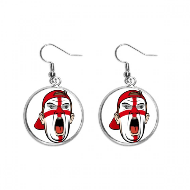 de Inglaterra maquillaje Facial Mask gritando Cap Pendientes pendientes de plata colgantes joyas señora Unbranded M