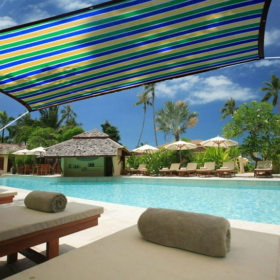 Outdoor Sun Shade Mesh, Uv Protection Insulation Netting, Rooftop Balcony Cover, Reinforced Corners, 715g,Vsgery