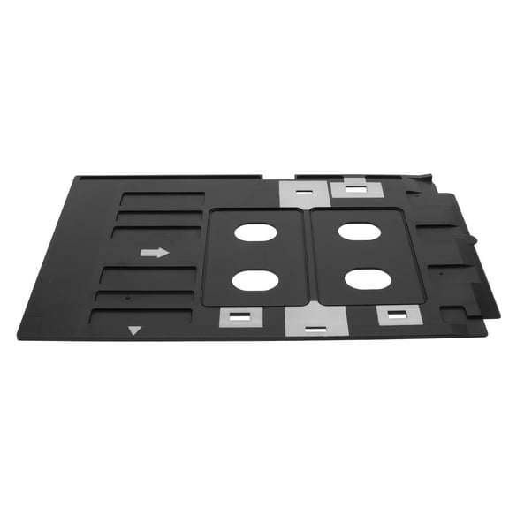 OUNONA Black PVC Card Printer Tray Strong Reusable Tray for Card Storage