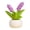 Grape Hyacinth, variant on 1Pc Cute Desk Accessories Mini Fake Plant, Kawaii Resin Lucky Sprout Figurine with Smile Face Pot, Aesthetic Office Decor Cubicle Bookshelf Knick Knack