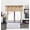 Honey Gold, variant on Gorgeous Home Linen 1-Pc S18 Honey Luxury Straight Semi-Sheer Faux Silk Window Curtain Valance Rod Pocket on Top 55" wide X 18" long