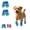 Blue, variant on Dog Shoes for Large Small Medium Dogs, Breathable Mesh Dog Shoes for Hot Pavement, Anti-Slip Dogs Boots Paw Protectors with Non Slip Paw Protectors for Outdoor Indoor (Blue, 7.7-11 lbs)