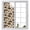 Brown, variant on Grizzly Bear Window Privacy Film, Country Vintage Dark Green Beige Animals Pine Trees Star Frosted Glass Window Clings Static Cling UV Heat Blocking Reusable Door Sticker for Bathroom 35.4x78.7 Inch