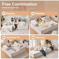 thumbnail image 3 of VNT Cloud Couch Sectional with Ergonomic Support for Living Room, Apartment, Office, No Assembly Required, Gray, 3 of 10