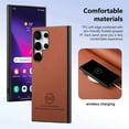 thumbnail image 5 of Case Designed for Samsung Galaxy S25 Ultra, Fabric Texture Back +TPU Frame, Luxury Ultra Slim Shockproof Drop Protective Lightweight Anti-Slip Anti-Scratch Back Cover for Galaxy S25 Ultra, Brown, 5 of 9