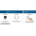 thumbnail image 6 of Merry Collection Three-Light Etched Glass Bath Vanity Wall Light, 6 of 6