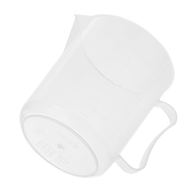 IFANLANDOR 1Pack Scale Cup for Volume Measurement Kitchen Use and Medical Liquid Measuring Container Clear Plastic 500Ml