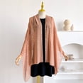 thumbnail image 5 of UDAUDU Shawls and Wraps for Evening Dresses Silk Chiffon Feeling Scarf Wrap Women Elegant Shawl for Evening Dresses Scarf Flower Chiffon Shawl Watermelon Red, 5 of 5