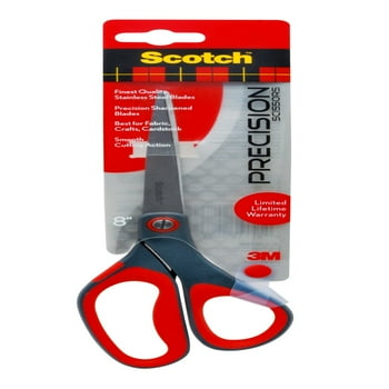 Scotch Precision Stainless Steel Crafting Scissors, 8in.