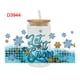 thumbnail image 1 of Fiudx Pegatinas Navideñas de Transferencia, Envoltorios para Vasos de Cristal, Calcomanías Festivas Uvcup, Perfectas para Tazas de Café, Botellas de Agua, Portátiles y Muebles. Tamaño de 23 X 10 Cm., 1 of 2