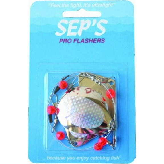 Sep's Pro Flasher Large Colorado Trolling Blade, Silver