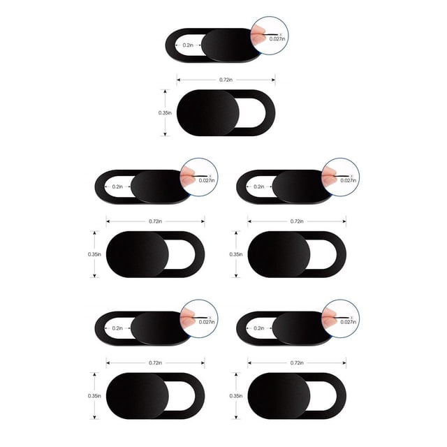 ZLight Webcam Cover Universal Phone Antispy Camera Cover For Web Laptop PC Tablet lenses Privacy Sticker For oval 1pcs 5Set