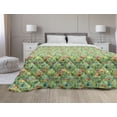 thumbnail image 1 of Succulent Down Alternative Comforter, Exotic Cactus Trees in the Dessert Tropic Flowering Plants Design Print, Microfiber Quilt for All Season, 5 Sizes, Beige and Jade Green, by Ambesonne, 1 of 3