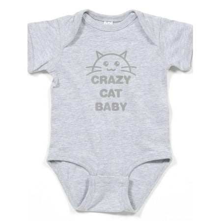 

CafePress - Crazy Cat Baby - Cute Infant Bodysuit Baby Romper