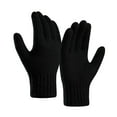 thumbnail image 2 of D-GROEE 1 Pair Men's Alpaca Wool Cold Knitted Touchscreen Gloves Weather Snow Winter Riding Gloves, 2 of 8
