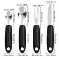 thumbnail image 3 of SHISUYAN 1 Set Adaptive Utensils Elderly Utensils Eating Utensils Weighted Handle Spoons Forks, 3 of 8