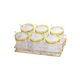 thumbnail image 5 of Tarro de condimento de cocina con bandeja Condimento Recipiente de condimento Botes de condimentos Frascos de especias Juego de tarros de condimento 6 cuadrícula BLESIY Contenedor de especias, 5 of 8