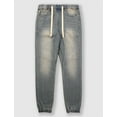 thumbnail image 2 of Allsense Men's Slim Fit Washed Denim Joggers, Up to 5XL, 2 of 3