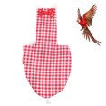thumbnail image 1 of Combinaison de Pilote pour Perroquets, Design Nœud Rouge, Couche-Culotte Imperméable pour Perruche, Macaw, Bourgeons TP,S,m,L, 1 of 7