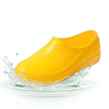 

Cathalem Dress Boots Men Mens Couples Fashion Rain Boots Waterproof Shoes Kitchen Classic Work Boots Mens Rain Shoes Slip on Yellow 11.5
