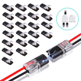 thumbnail image 1 of 50Pcs Double-Wire Plug-in Connector, Pluggable 2 Pin 2 Way LED Wire Connectors, with Locking Buckle Fast Wire Connectors, 1 of 8
