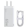 thumbnail image 1 of Cargador Baseus Gan5 Pro 2c+u 65w Carga Rápida Tipo-c Pemium, 1 of 8