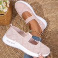 thumbnail image 7 of UDAUDU Orthopedic Dress Shoes for Women Arch Support Non Slip Slip on Sneakers Breathable Mesh Stretch Work Shoes Soft Orthopedic Shoes Pink 6.5 Wide, 7 of 7