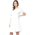 thumbnail image 1 of SURJDE Robe de Maternité Formelle pour Femme avec Plis à l'Avant et à l'Arrière, 1 of 7