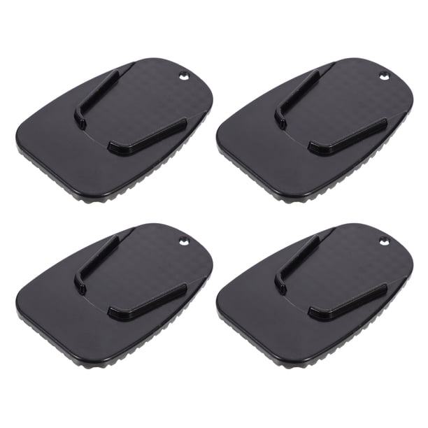 GOOHOCHY 4pcs Professional de soporte de motocicleta de motocicleta cojines de patada de motocicleta (negro)