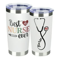 Swig Tumbler-Best Nurse Ever Gifts - Nursing Gifts For Women, Graduation, Practitioner - CNA NICU L&D EMT LPN Nutrition Facts Tumbler 20Oz With Straw - Nurse Tumbler Mug Cup