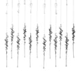 thumbnail image 2 of `Holiday Decorations`, Winter Decor for Home, 12 Pieces 6X1 Inch Black Simulated Icicle Hanging Ornaments, Acrylic Clear Black Christmas Tree Hanging Icicles, Fit for Christmas, 2 of 6