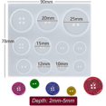thumbnail image 5 of Set Of 3 Button Mold Diy Silicone Drip Mold 5 Sizes, 5 of 5