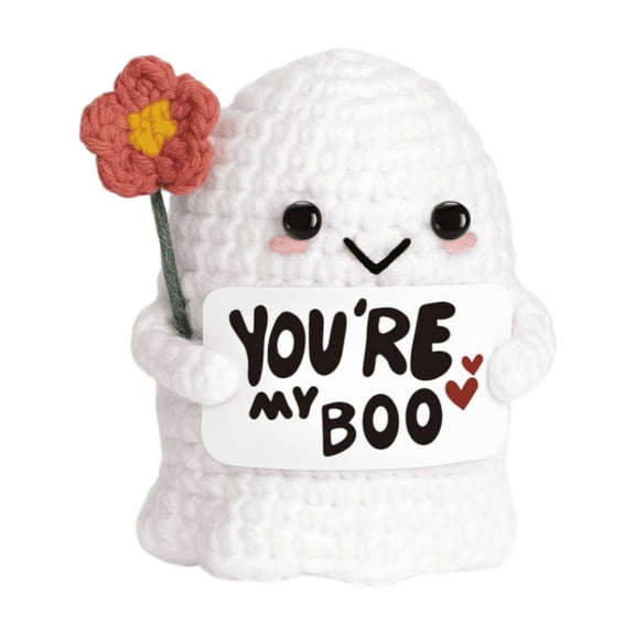 Halloween Decor,Halloween Decorations,Crochet Ghost - Halloween Love Birthday Gifts for Women Men Her Him Boyfriend Girlfriend(White)