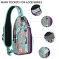 thumbnail image 2 of Indian Paisley Sling Backpack – Boho Floral Crossbody Daypack, Lightweight Anti-Theft Travel Bag with Adjustable Strap & Multi-Pocket Design, 2 of 2