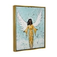 thumbnail image 3 of Stupell Industries Angel Wings Woman Portrait Painting Metallic Gold Floating Framed Canvas Print Wall Art, Design by Jade Reynolds, 3 of 6
