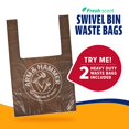 thumbnail image 4 of Petmate Arm & Hammer Swivel Bin & Rake Pooper Scooper Waste Management System (2 Bonus Heavy Duty Handle Tie Waste Bags Included for Premium Odor Control), 4 of 8