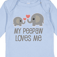 thumbnail image 4 of Inktastic My Peepaw Loves Me Grandchild Boys or Girls Long Sleeve Baby Bodysuit, 4 of 5
